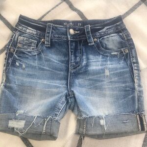 Miss Me Mid-Rise Cut Off Shorts, Size 23